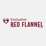 exclusive red flannel, dog food, cat food